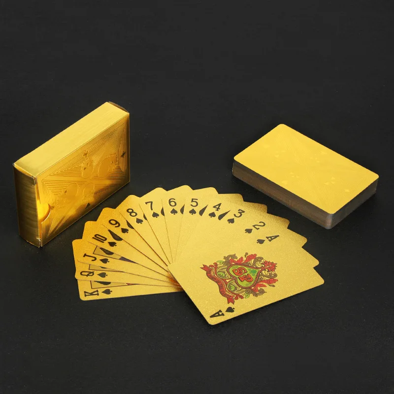 Party Games Using Playing Cards - Покерные карты с черепом из золотой
