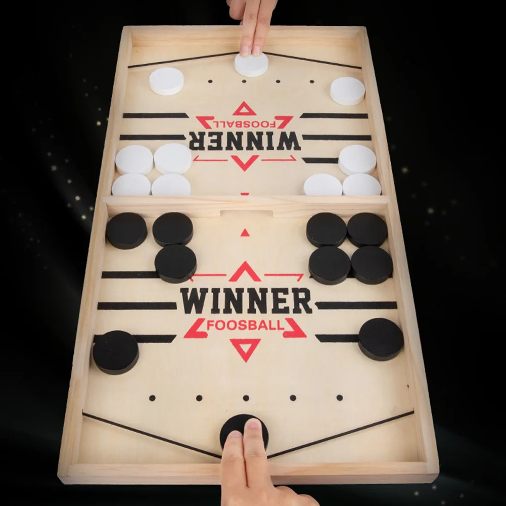 Party Games For 7 People - Настольные игры Sling Puck, деревянный хоккей,