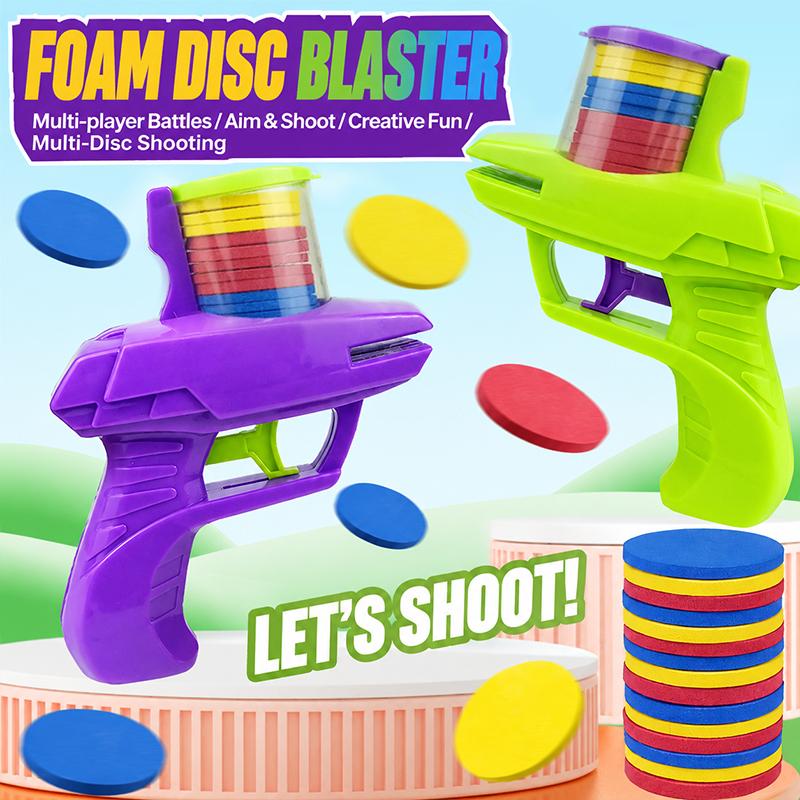 Party Games Kid Friendly - Игрушка-бластер с пенопластовыми дисками, экологически чистая,