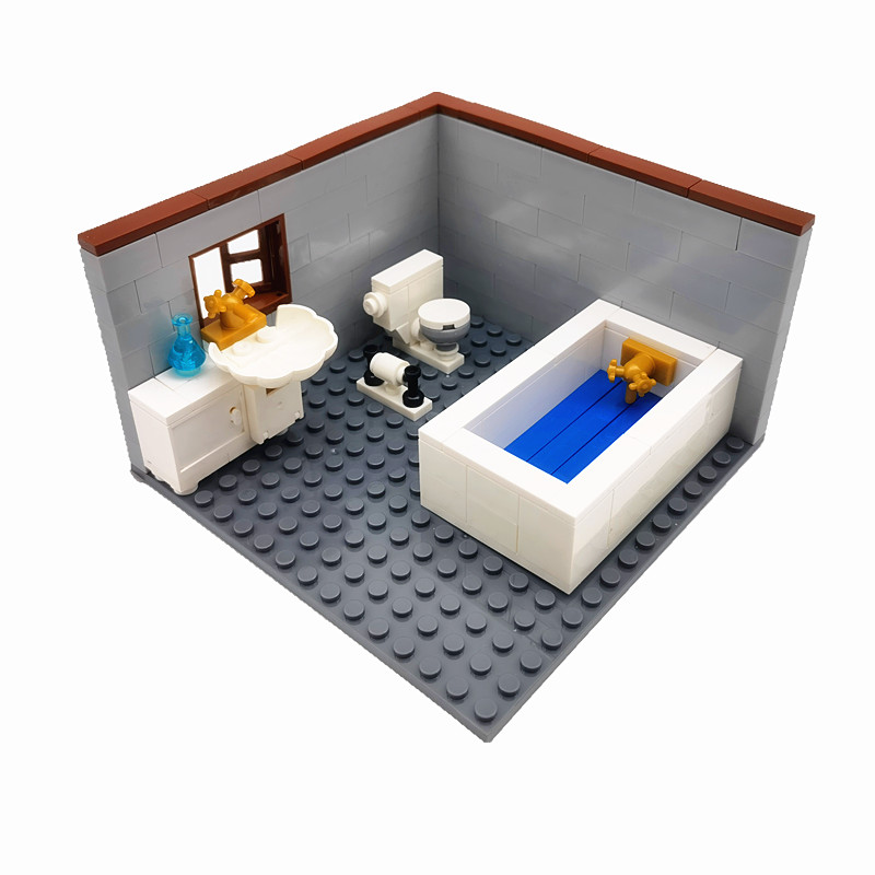 Lego Set City - Совместимые классические городские блоки, мебель для