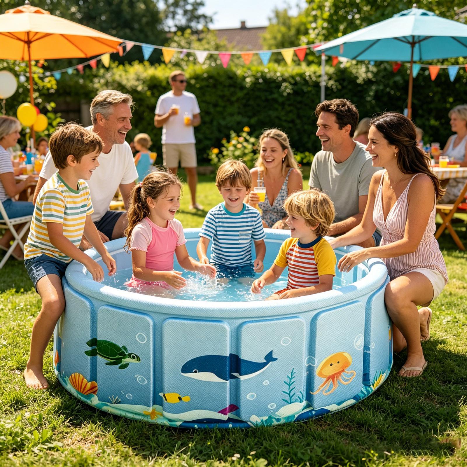 Ненадувной складной бассейн с  – обзор и цена Party Games Kid Friendly