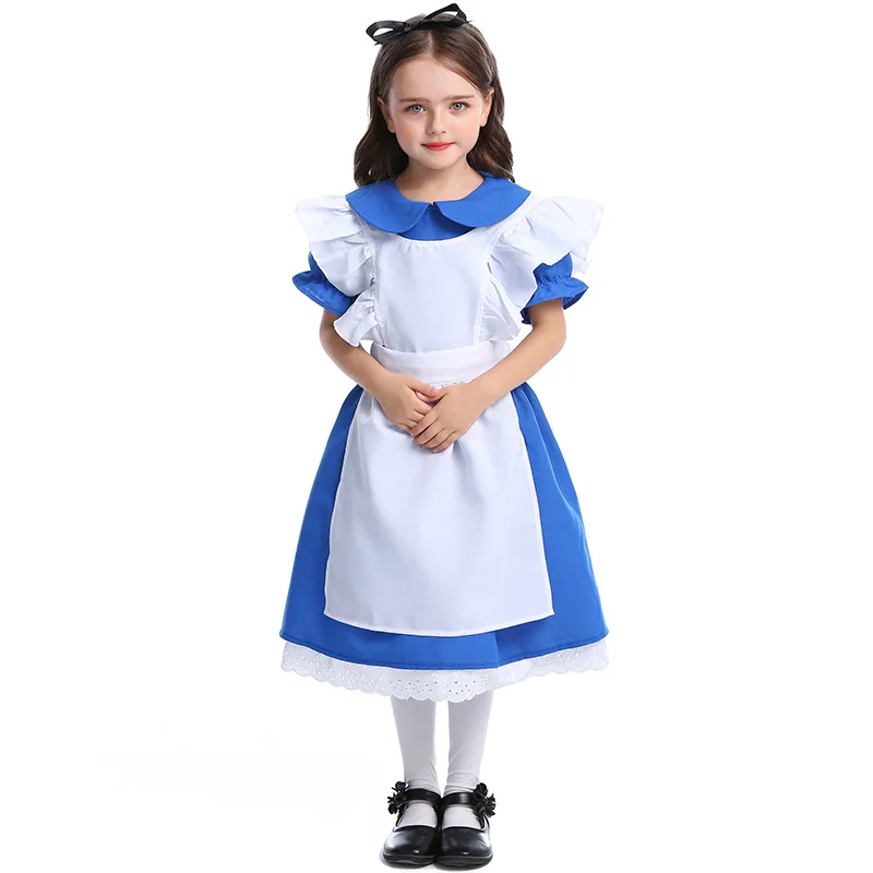Детское синее платье-костюм Ал – обзор и цена Party Games Alice In Wonderland