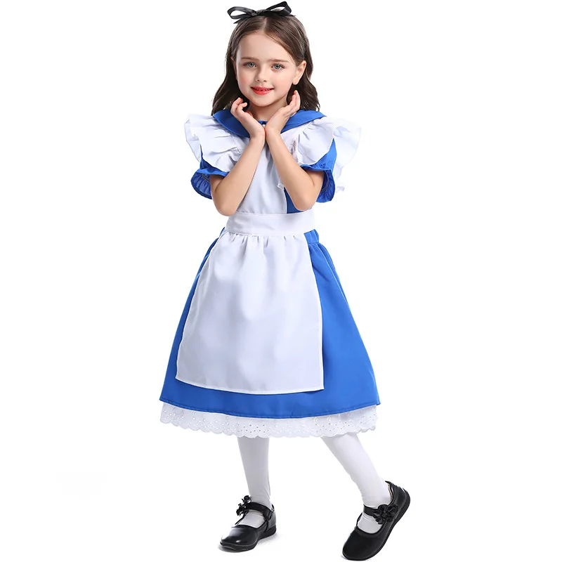 Детское синее платье-костюм Ал – обзор и цена Party Games Alice In Wonderland