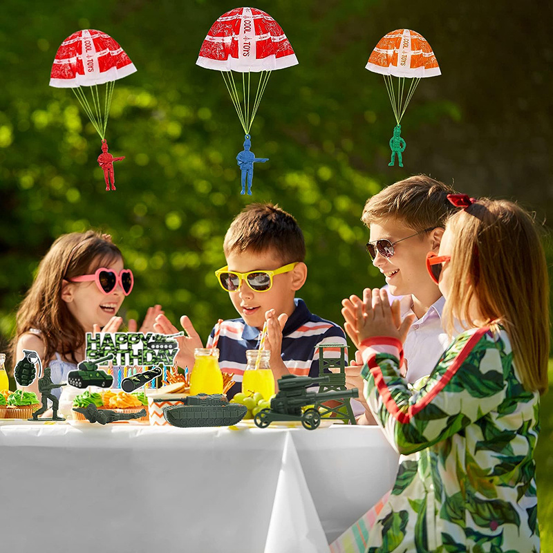 10/100 шт. парашютные игрушки  – обзор и цена Party Games Kids Ideas