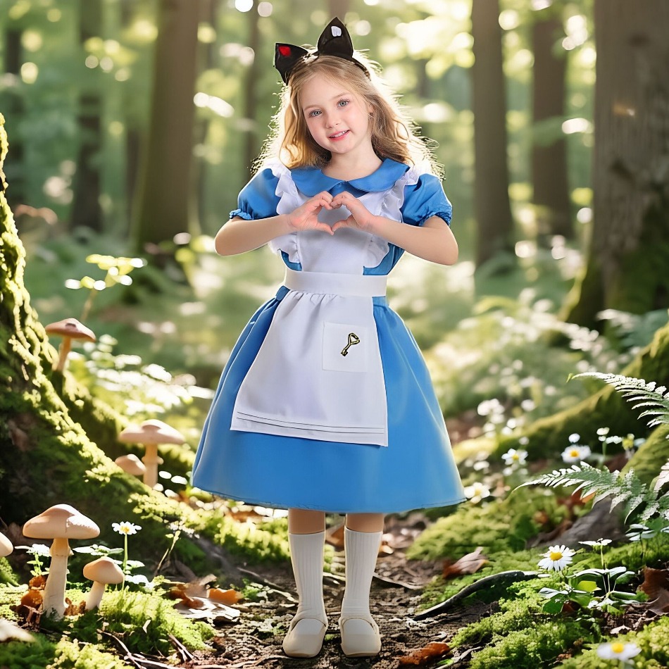 Детское синее платье Алисы в С – обзор и цена Party Games Alice In Wonderland